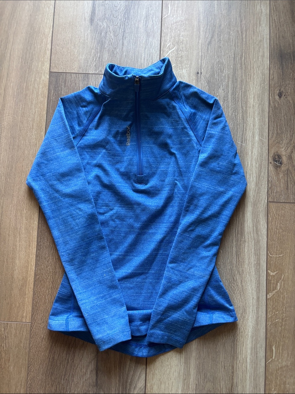 Reebok Women's Blue Half-Zip Mock Neck Pullover